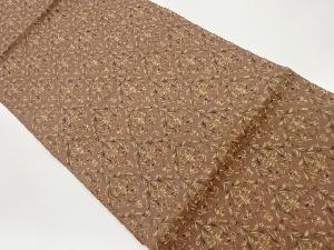 草花模様織出し名古屋帯